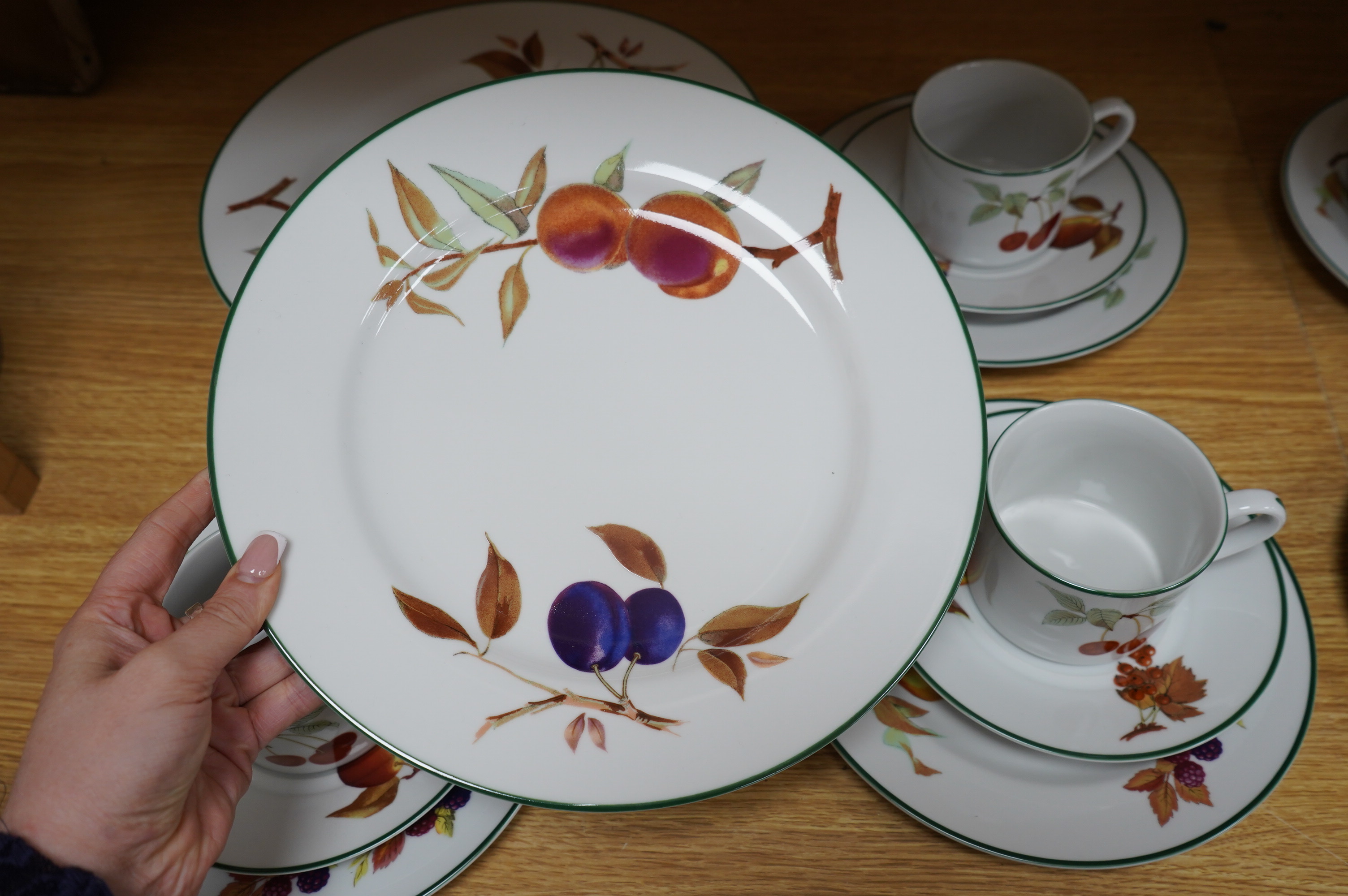 A Royal Worcester ‘Evesham Vale’ pattern part breakfast service (40). Condition - good